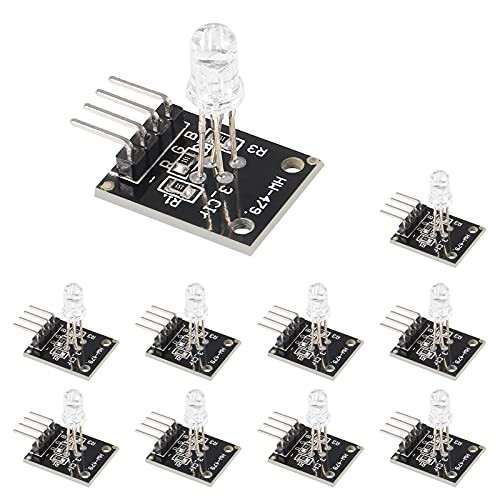 UMLIFE 10PCS KY-016 4 pin Three Colors RGB LED Sensor Module for Arduino DIY Starter Kit