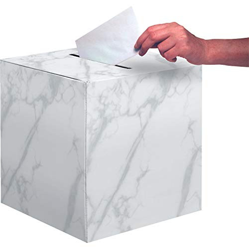 Creative Converting Mr. Wedding Card Box, Measures 12" x 12" x 12", Multi-color