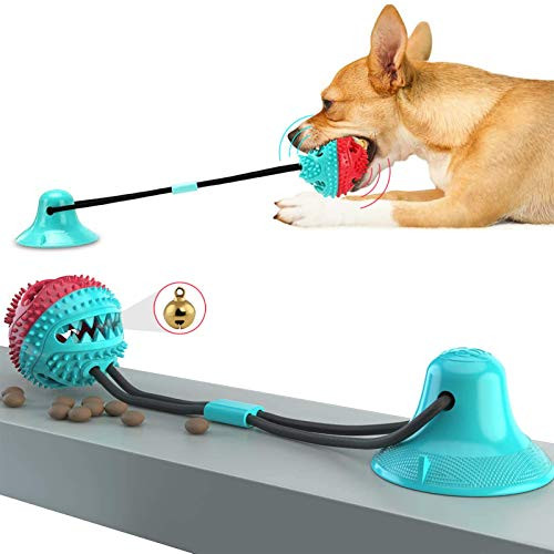 Dog Chew Toys for Aggressive Chewers, Suction Cup Dog Chewing Toy, Dog Rope Ball Toys with Suction Cup for Small Large Dogs, Puppy Dog Teeth Cleaning Interactive Pet Tug Toy -A- Dog Chew Toys for Aggressive Chewers, Suction Cup Dog Chewing Toy, Dog Rope Ball Toys with Suction Cup for Small Large Dogs, Puppy Dog Teeth Cleaning Interactive Pet Tug Toy -A-