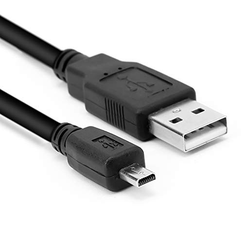 Replacement USB PC Camera Transfer Data Sync Charging Cable Cord for Panasonic Lumix Camera DMC-ZS25 DMC-TZ35 DMC-G7 ZS40 ZS50 TS30 SZ3 TZ8 TZ11 TZ15 TZ24  and  More -Black-