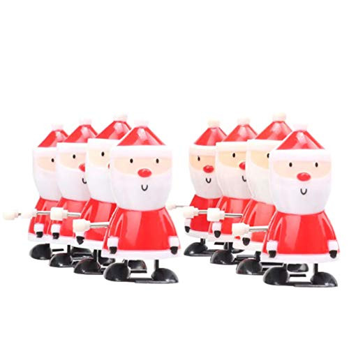 STOBOK Santa Claus Clockwork Wind Up Toys Christmas Walking Toys for Festive Party Favor Goody Bag Filler,8 Packs STOBOK Santa Claus Clockwork Wind Up Toys Christmas Walking Toys for Festive Party Favor Goody Bag Filler,8 Packs