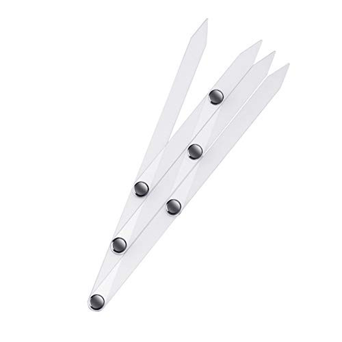 Leeofty Acrylic Eyebrow Stencil Ruler Eyebrow Ruler Tattoo Ruler Foldable Eyebrow Microblading Permanent Makeup Reusable Measure Tool