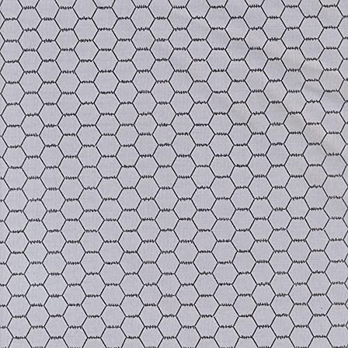 Andover Chicken Wire Light Gray Fabric By The Yard
