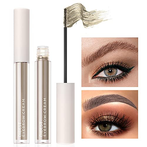 PASNOWFU Eyebrow Gel, 2 Pieces Eyebrow Brow Filler and Tint Gel , Makeup Tinted Brow, Shapes Eyebrows Long Lasting Waterproof For Eye Brow Make Up -Blonde-