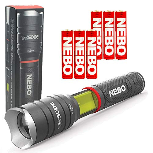 NEBO Tac Slyde 300 Lumen Flashlight/Work Light Bundle with 3 Extra Nebo AAA Batteries NEBO Tac Slyde 300 Lumen Flashlight/Work Light Bundle with 3 Extra Nebo AAA Batteries