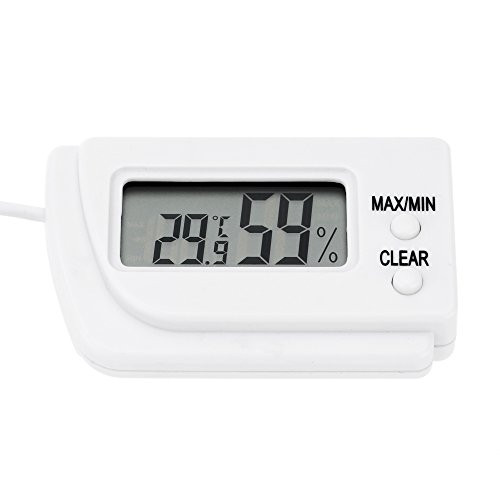 Galapara Mini Digital Hygrometer Thermometer LCD Display Indoor Humidity Monitor with Temperature Humidity Gauge Meter for Pet Tortoise Hatching Eggs Incubators Reptile and Brooders Climb Pet