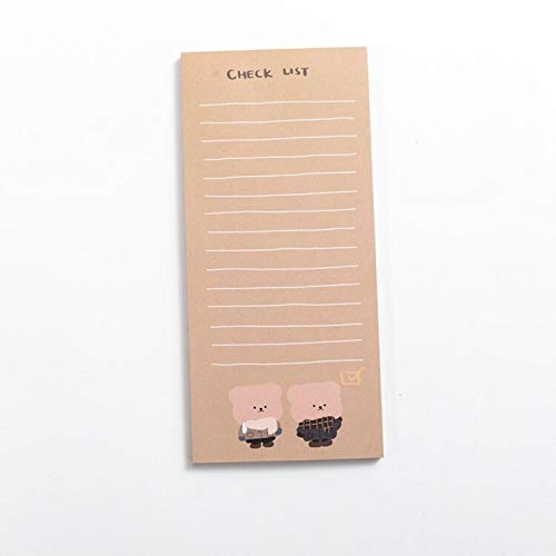 50 Sheets Cute Cookie Bear Memo Pad Kawaii Stationery N Times Sticky Notes Portable Notepad School Office Supply C