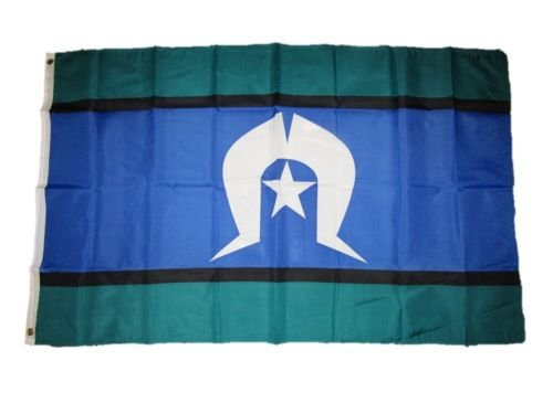 Moon Knives 3x5 Torres Strait Islander Flag 3x5 House Banner Brass Grommets - Party Decorations Supplies For Parades - Prime Outside, Garden, Men Cave Decor Flag