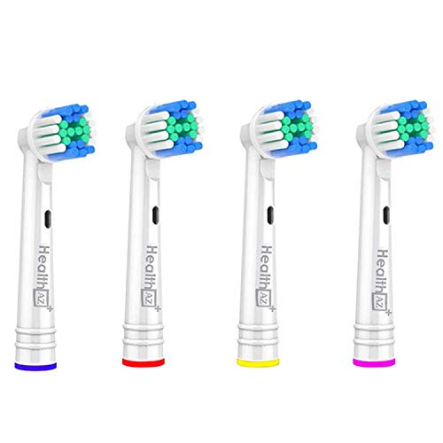 HealthAZ 4X Oral B Compatible Electric Toothbrush Heads HealthAZ for Braun Oral B Toothbrush Head Replacement Precision Clean
