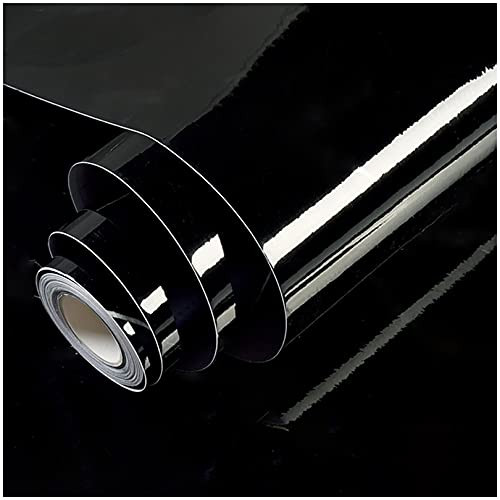 Shiny Black Wallpaper Peel and Stick Wallpaper Glossy Self Adhesive Removable Wallpaper,15.8" X 118"Waterproof Countertop Paper Black Contact Paper for Cabinet Countertop Furniture Kitchen Vinyl Film Shiny Black Wallpaper Peel and Stick Wallpaper Glossy Self Adhesive Removable Wallpaper,15.8" X 118"Waterproof Countertop Paper Black Contact Paper for Cabinet Countertop Furniture Kitchen Vinyl Film