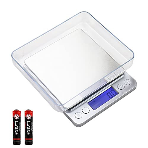 Digital Kitchen Scale, Food Scale with 1g/0.1oz Precise Graduation for Baking, Cooking, 5 Units Multifunctional Scale with Back Lit LCD Display, Tare Function Digital Kitchen Scale, Food Scale with 1g/0.1oz Precise Graduation for Baking, Cooking, 5 Units Multifunctional Scale with Back Lit LCD Display, Tare Function