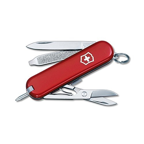 Victorinox Swiss Army Signature Pocket Knife, Red