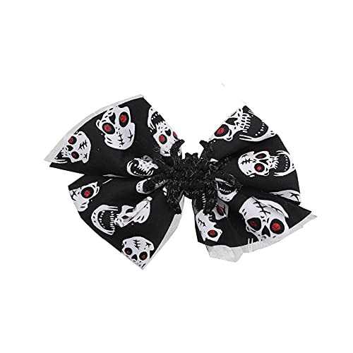 Hair Bows for Halloween Skulls  and  Spider - Black