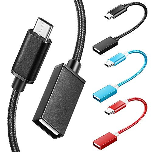 12 Pieces USB Adapter Cable Type C Adapter Cable Portable OTG USB C to USB Adapter Cable USB-C to USB 3.0 Adapter Cable USB Type-C to USB, USB Adapter