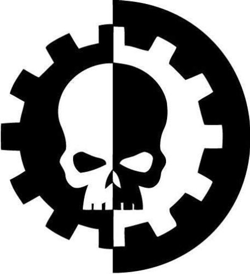 Warhammer 40k Adeptus Mechanicus Die Cut Vinyl Decal - Logo Car Window Sticker.jpg Warhammer 40k Adeptus Mechanicus Die Cut Vinyl Decal - Logo Car Window Sticker.jpg