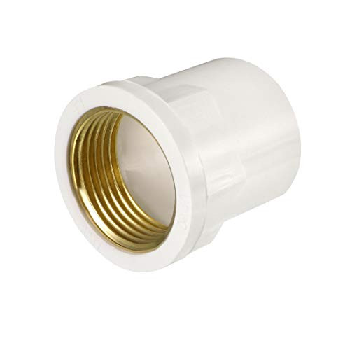 uxcell 32mm Slip x 1 PT Female Brass Thread PVC Pipe Fitting Adapter 2 Pcs