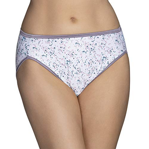 Vanity Fair Women's Illumination Hi Cut Panty 13108, Spring Shower Print, Medium -6- Vanity Fair Women's Illumination Hi Cut Panty 13108, Spring Shower Print, Medium -6-
