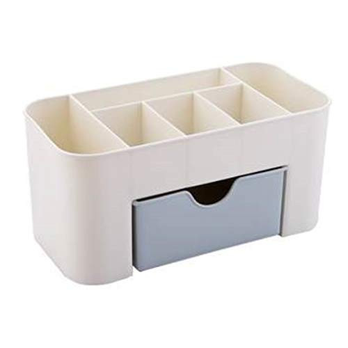 MARSPOWER Desktop Cosmetic Box with Small Drawer Plastic Desktop Cosmetic Case Storage Box Home Multi-Function Jewelry Box Storage Box