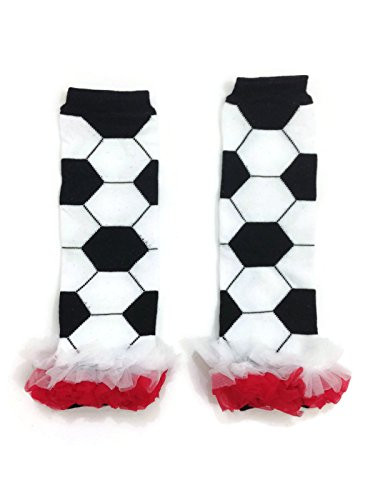 Rush Dance Team Colors European Soccer Baby/Toddler Leg Warmers -One Size, Red-