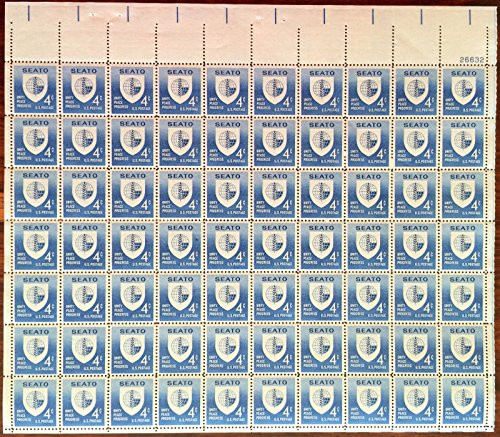 Seato Conference Sheet of 70 Four Cent Stamps Scott 1151 Seato Conference Sheet of 70 Four Cent Stamps Scott 1151