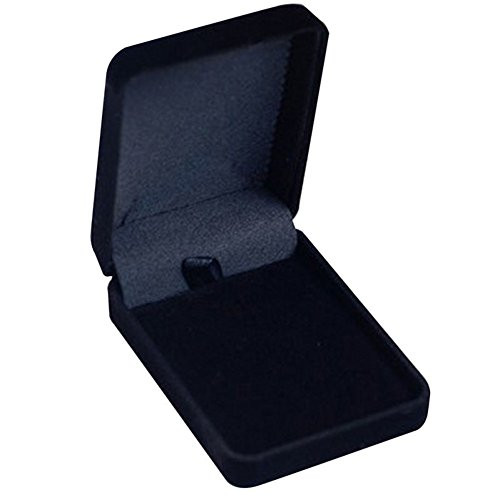 Jewelry Box, Velvet Necklace Jewelry Container Gift Display Box Ring Bracelet Storage Case Black One Size