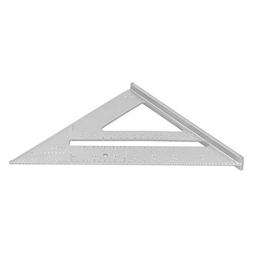 Triangle Ruler 7inch Aluminum Alloy Clear Scale Right Angle Triangle Ruler Woodworking Measuring Tool