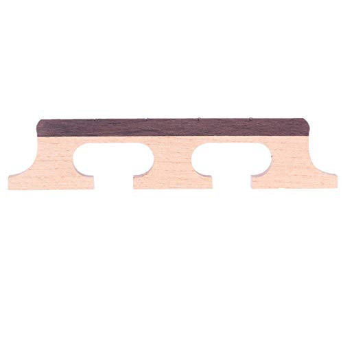 EXCEART 4 String Maple Ebony Bridge Replacement Banjo Part Banjo Bridge Rosewood Ukulele Banjo Bridge
