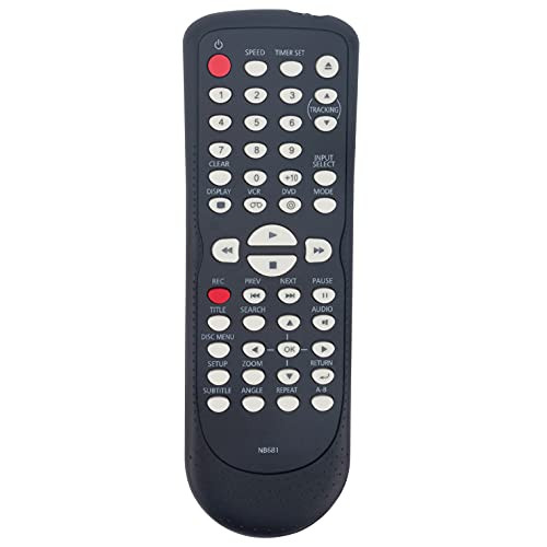 NB681 NB681UD Replacement DVD VCR Combo Remote Control Supports for FUNAI Player DV220FX4 A CDV225FX4 DV220FX4A