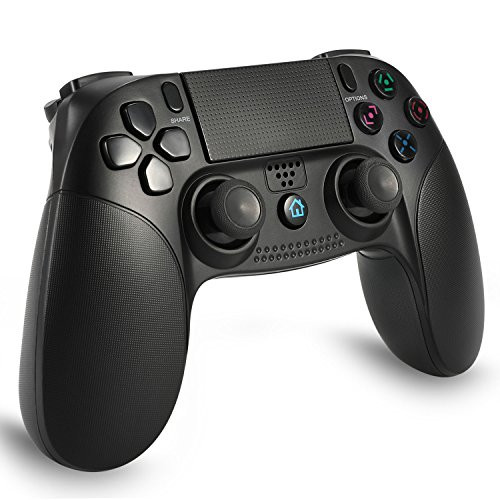 YockTec PS4 Controller Wireless Controller with Vibration Function Joystick Gamepad for Playstation 4 - PS4 Game Controller (Black)