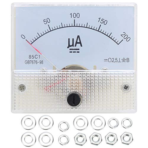 Current Meter 85C1 DC 0~200UA Pointer Current Meter High?Accuracy Ammeter Analog Panel Current Measuring Meter