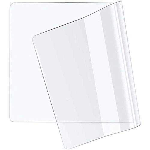 HJRD Transparent Table Cloth 1mm Strong Clear Plastic Table Cover Wipeable PVC Waterproof Table Protector for Table Desk/Floor Protection Mat-1mm30x30cm/11.81x11.81in-