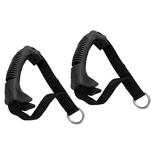 Denpetec 2Pcs Exercise Handles for Cable Machines Heavy Duty Resistance Bands Handles Grips Strength Training for Home Gym