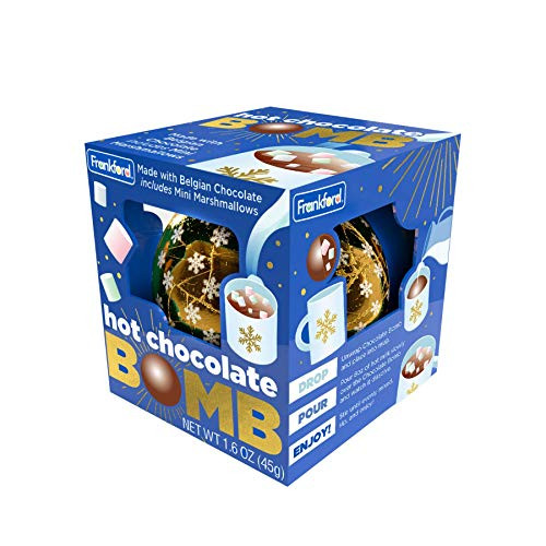 Hot Chocolate Melting Bomb with Mini Marshmallows Inside, Stocking Stuffer for Kids, 1.6 Ounce Hot Chocolate Melting Bomb with Mini Marshmallows Inside, Stocking Stuffer for Kids, 1.6 Ounce
