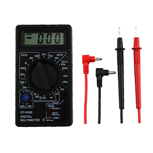 DT-830B Multifunction LCD Digital Multimeter LCD Digital Voltmeter Ammeter Ohm Multimeter with Test Leads Tester Tool,Measuring Tool