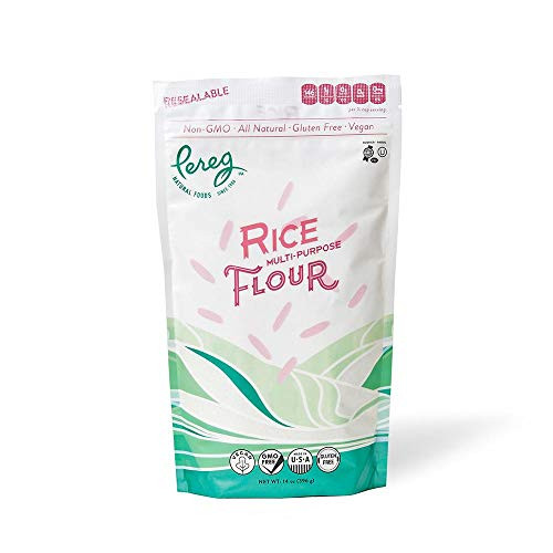 Premium Quality White Rice Flour -14 Oz- | Made From Ground White Rice for Gluten-Free Baking | Gluten-Free, Vegan, Non-GMO  and  Kosher