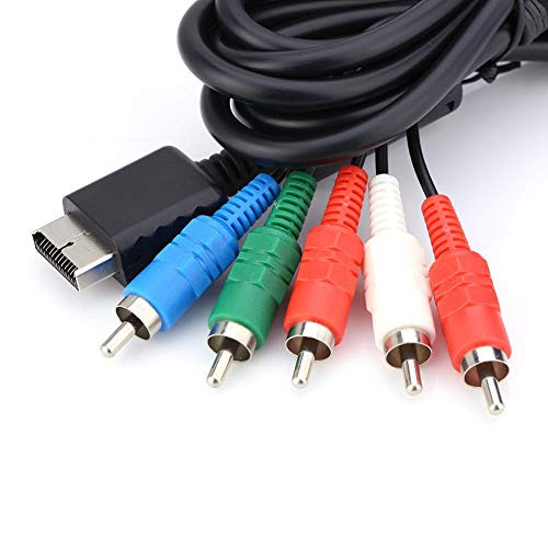 Nunafey Video Cable, Video Cable for PS3 Audio Cables, Connect to HDTV or EDTV for Sony Playstation PS2 PS3