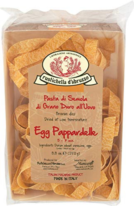 Rustichella d'Abruzzo Pappardelle Egg Pasta - 8.8 Ounce Rustichella d'Abruzzo Pappardelle Egg Pasta - 8.8 Ounce