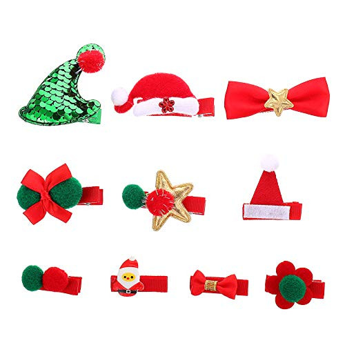 Fashion Hair Clips 10pcs Christmas Hairpins Alligator Clip Pom Ball Hairpin Hair Accessories Fashion Hair Clips 10pcs Christmas Hairpins Alligator Clip Pom Ball Hairpin Hair Accessories