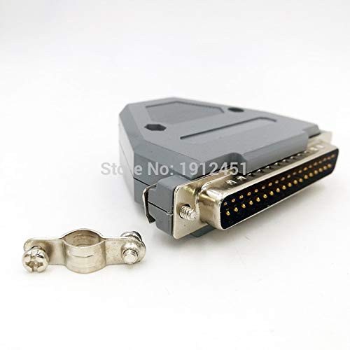 Davitu Electrical Equipments Supplies - DB37 Parallel Port data cable connector plug 2 row D type connector 37pin port socket adapter female and Male - -Pins: Silverly, Insert Type: Female Insert-