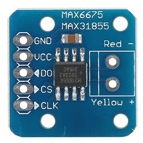 K Type Thermocouple Breakout Board, MAX31855 Thermocouple Sensor Module Temperature ?200? to  plus1350? Measuring