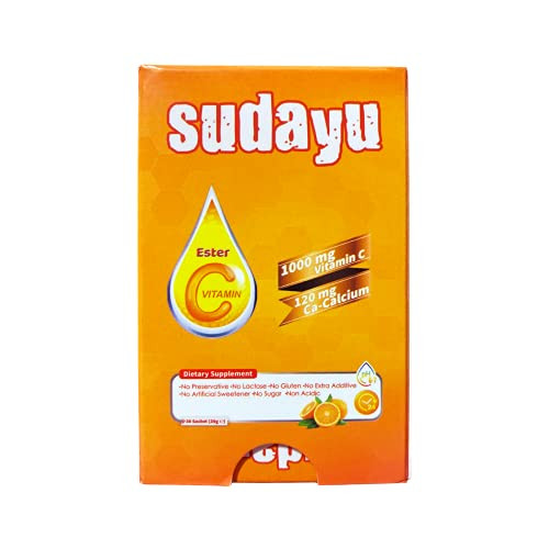 Sudayu Ester C Vitamin 1000mg Vitamin C 120 mg Calcium Dietary Supplement 30 Sachets 39 g