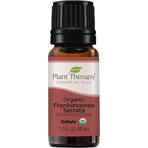 Plant Therapy Organic Frankincense Serrata Essential Oil 100 percent Pure, USDA Certified Organic, Undiluted, Natural Aromatherapy, Therapeutic Grade 10 mL -1/3 oz- Plant Therapy Organic Frankincense Serrata Essential Oil 100 percent Pure, USDA Certified Organic, Undiluted, Natural Aromatherapy, Therapeutic Grade 10 mL -1/3 oz-