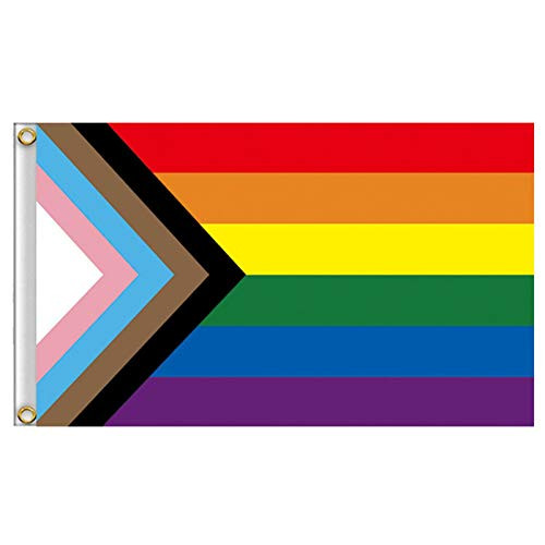 B/A Rainbow Pride Flag - 3x5 Ft Garden Flag - Gay Pride Flags, Bisexual LGBT Flag 90x150CM Lesbian Gay Transgender Prides Support Rainbow Flag