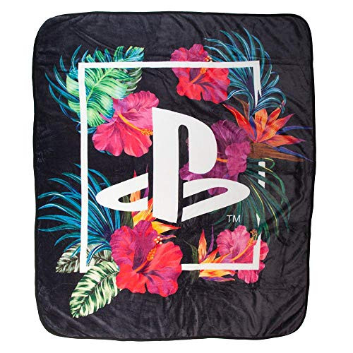 Bioworld Playstation Logo Digital Print Throw Blanket