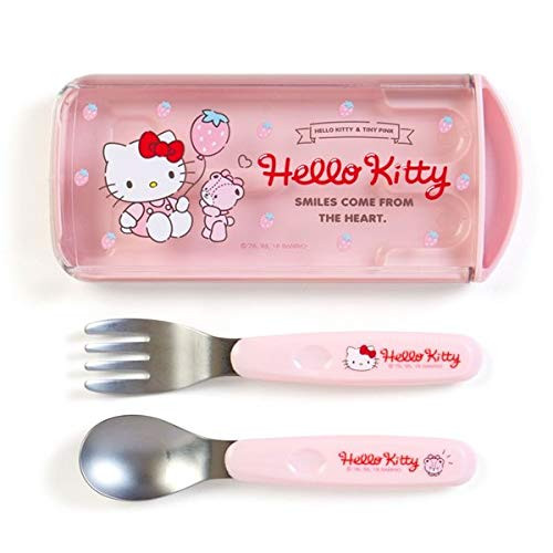 Marushin Sanrio Hello Kitty Lunch Spoon and Fork Set 618128 61812-8