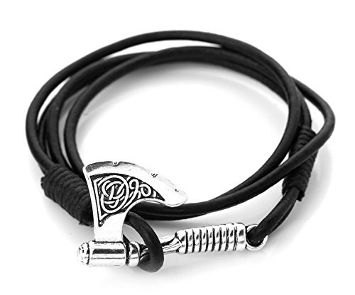 Vintage Slavic Perun Axe Amulet Wrap Bracelet Viking Axe Charm Bracelet Mens Viking Bangle Jewelry Gifts Vintage Slavic Perun Axe Amulet Wrap Bracelet Viking Axe Charm Bracelet Mens Viking Bangle Jewelry Gifts
