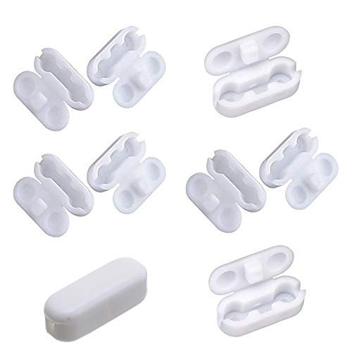 White Plastic Chain Connector ,Plastic Beaded Chain Connector ,Vertical Roman Roller Blind Ball Chain Cord Connector Clips for Roller Shades and Vertical Blinds -Pack of 50-