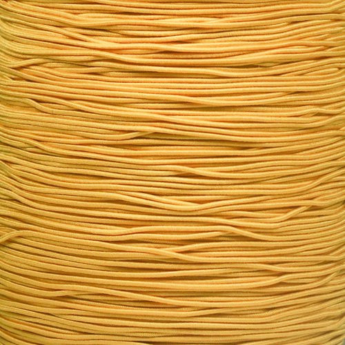West Coast Paracord Bungee Elastic Nylon Shock Cord -1/32 Inch x 50 Feet, Goldenrod-