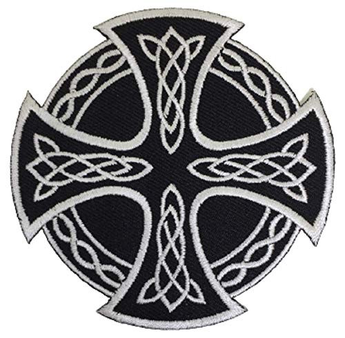 XOmise Celtic Cross Irish British Symbol Celtic Knot Embroidered Sew On Iron On Patches