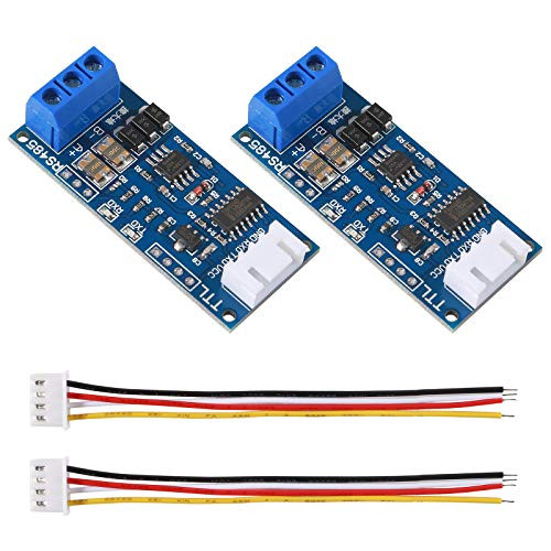 ALMOCN 2 Pack TTL to RS485 Adapter Module 3.3V 5V 485 to TTL Signal Single Chip Serial Port Level Converter Borad with RXD, TXD Indicator